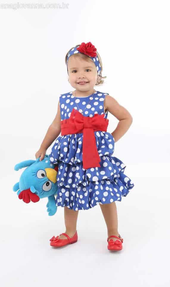 Vestido da Galinha Pintadinha infantil