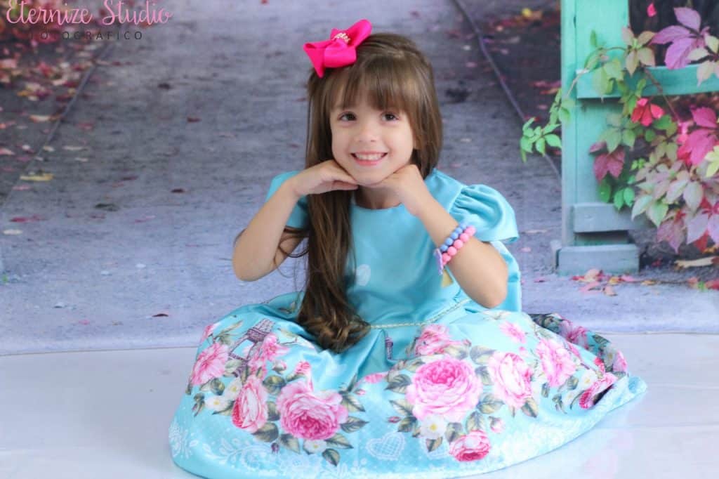 Vestido infantil social de luxo