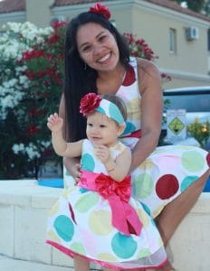 Vestido Tal mãe Tal Filha tema Jardim Encantado
