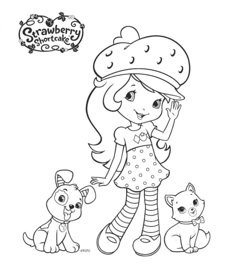 Desenhos da Moranguinho para imprimir e colorir