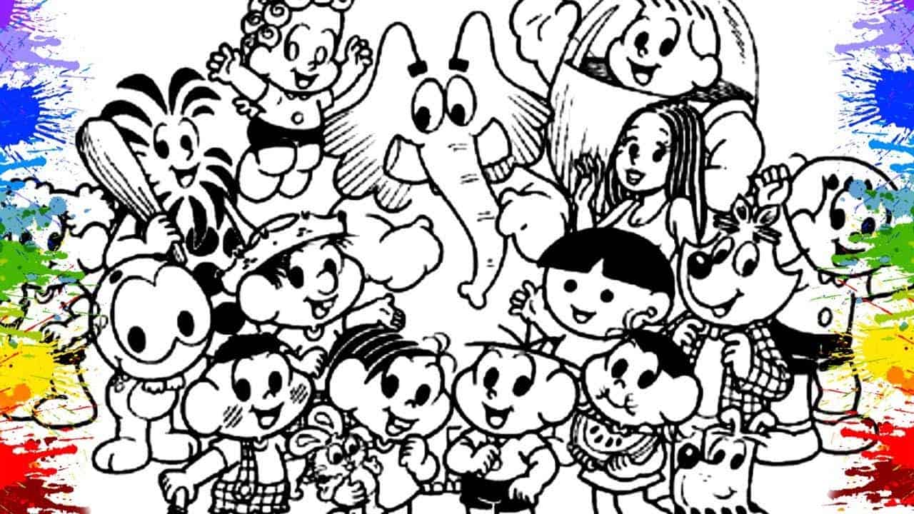 Desenhos da Turma da Mônica para colorir