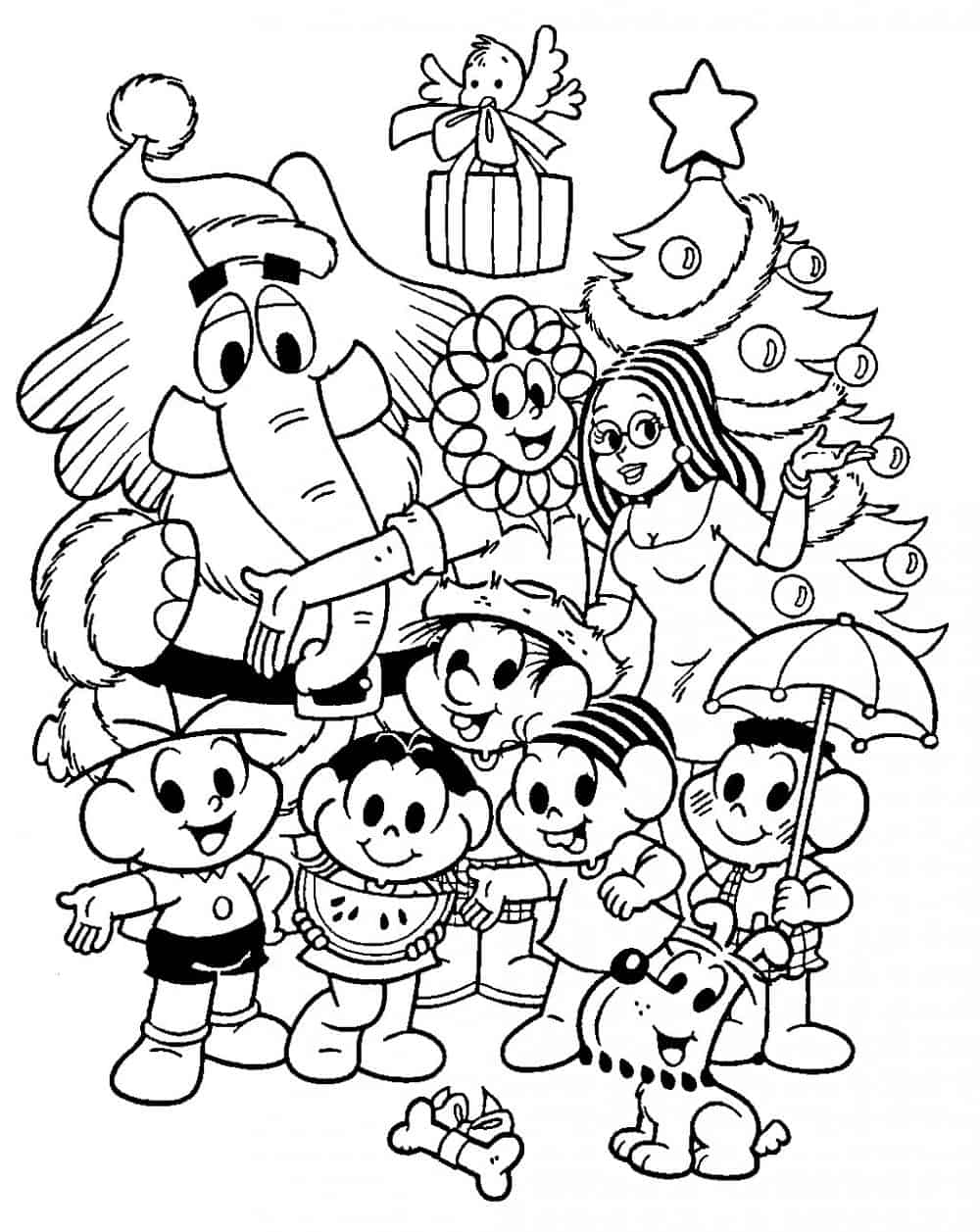 Desenhos da Turma da Mônica para colorir