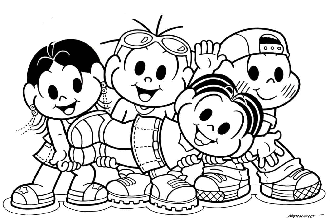 Desenhos da Turma da Mônica para colorir