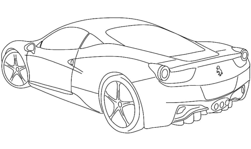 20 desenhos de carros para colorir e imprimir