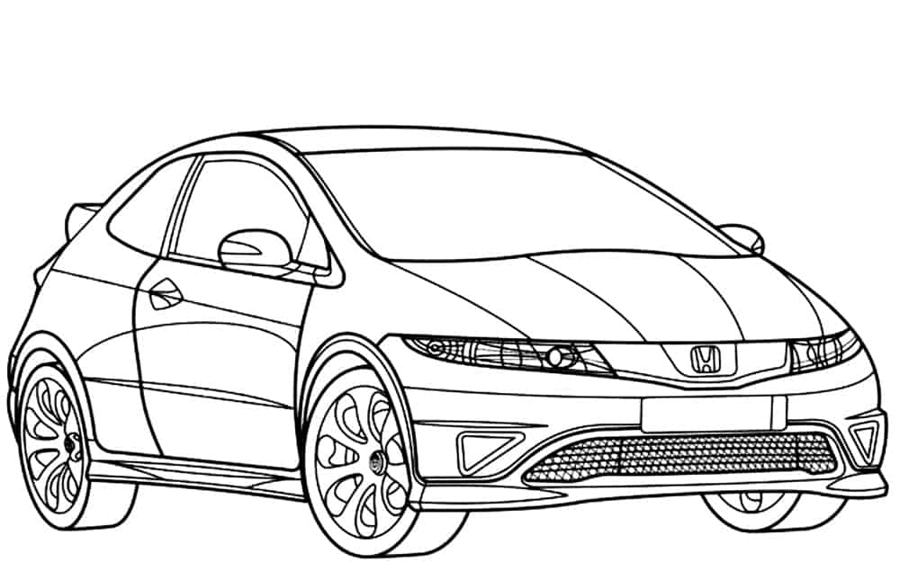 20 desenhos de carros para colorir e imprimir