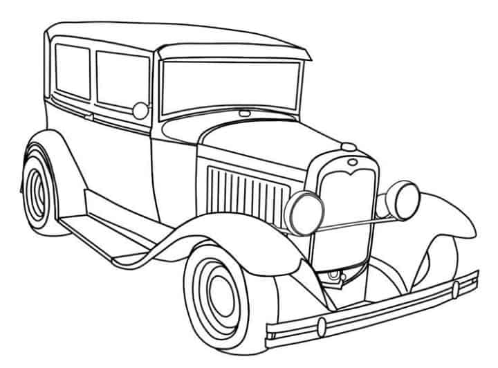 20 desenhos de carros para colorir e imprimir