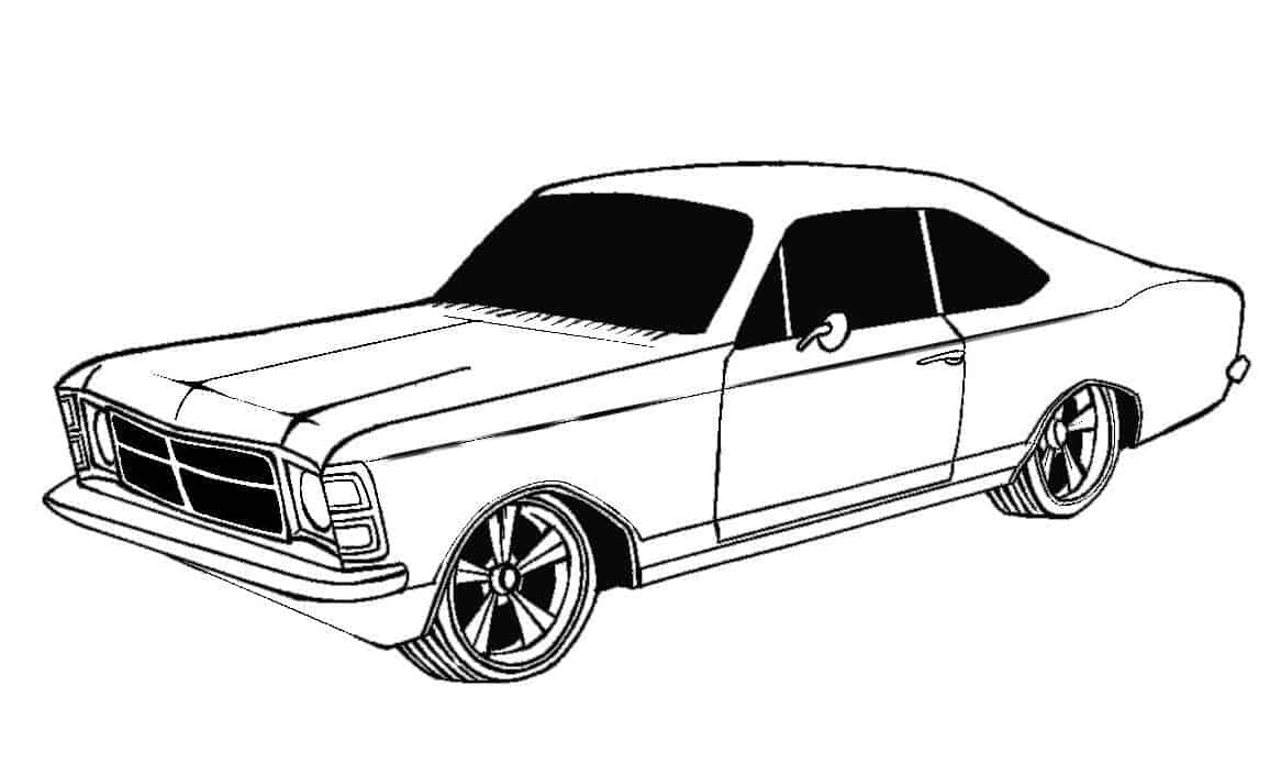 20 desenhos de carros para colorir e imprimir