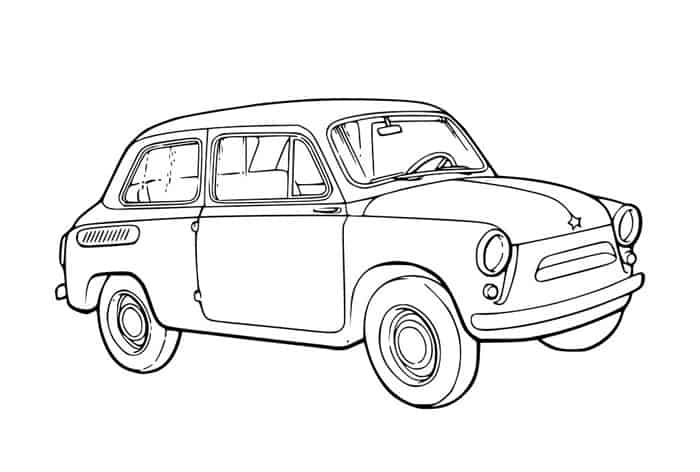 20 desenhos de carros para colorir e imprimir