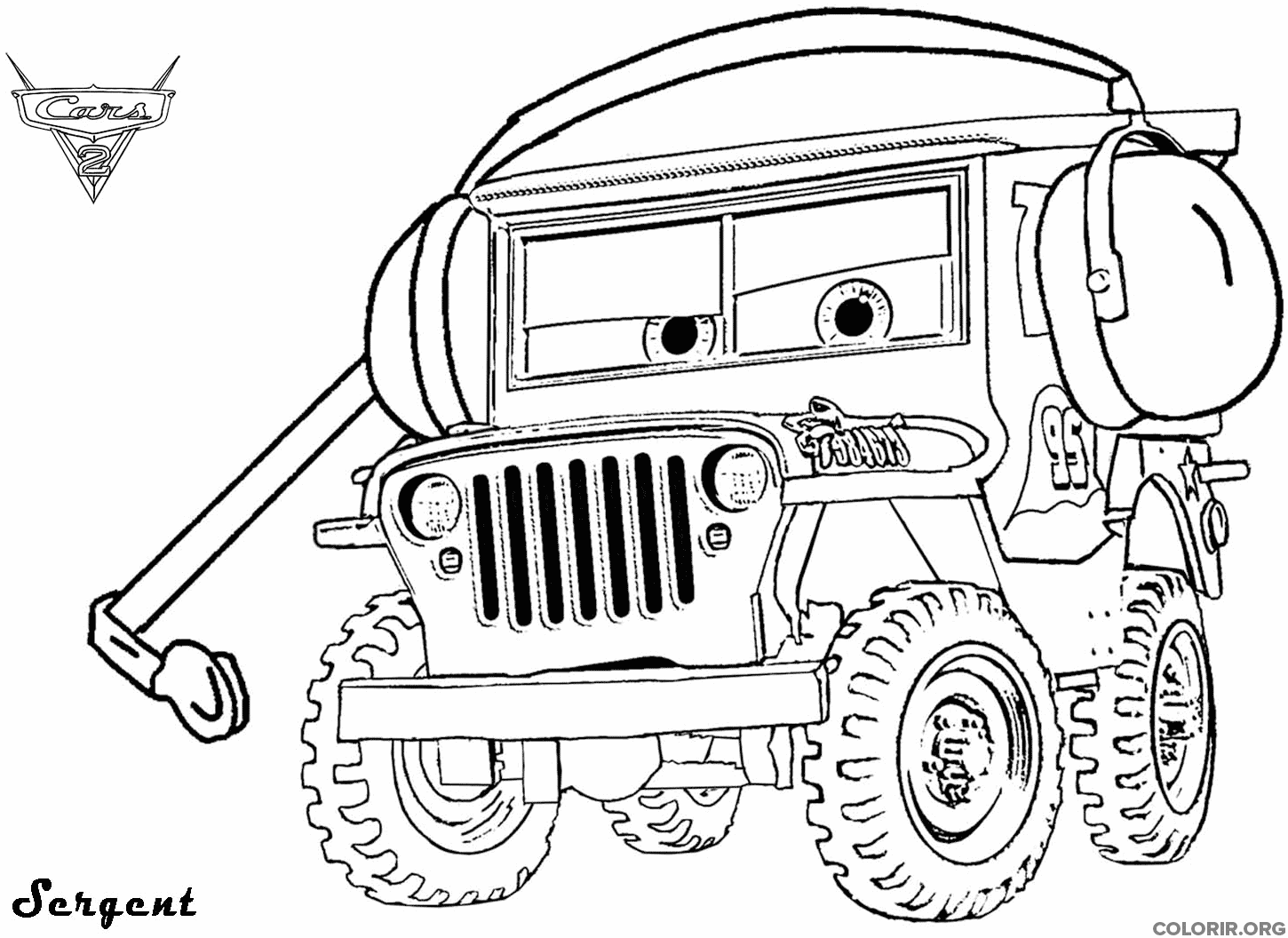 20 desenhos de carros para colorir e imprimir