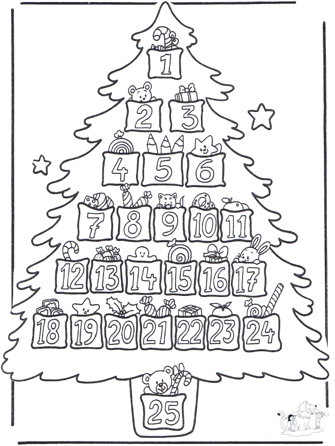 Desenhos de Natal para colorir e pintar