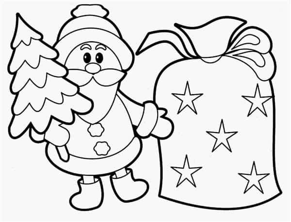 Desenhos de Natal para colorir e pintar