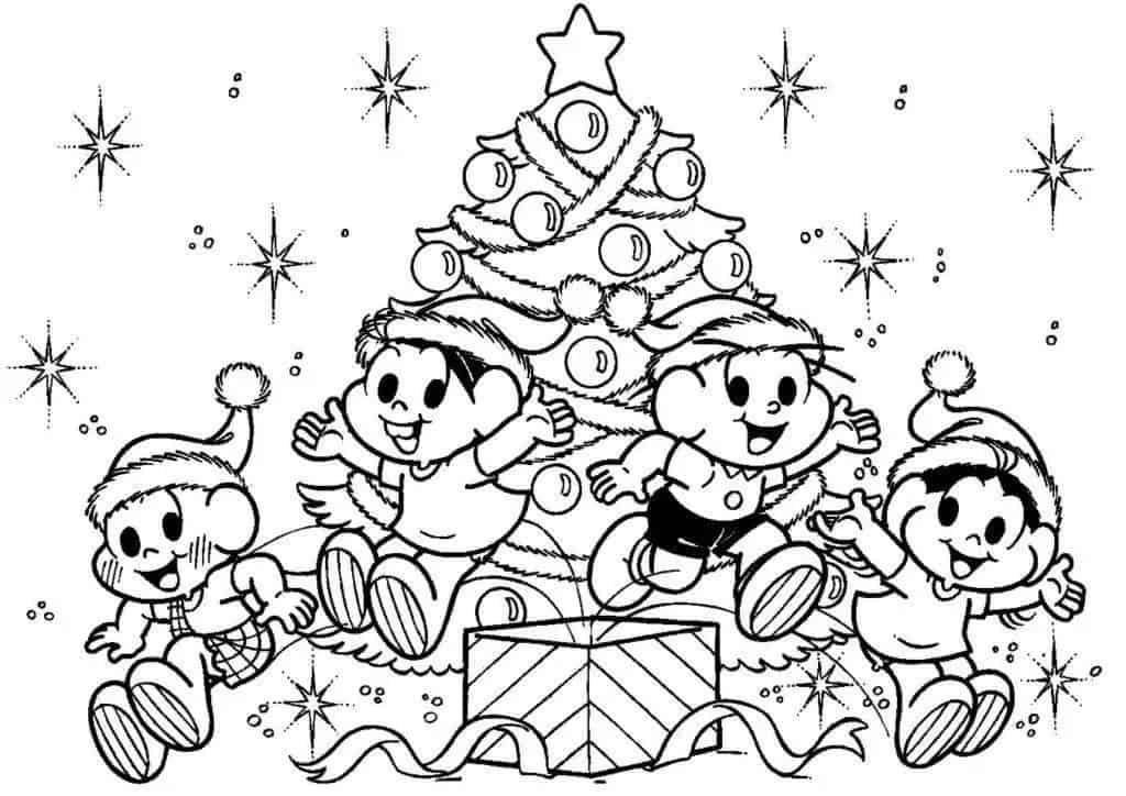 Desenhos de Natal para colorir e pintar