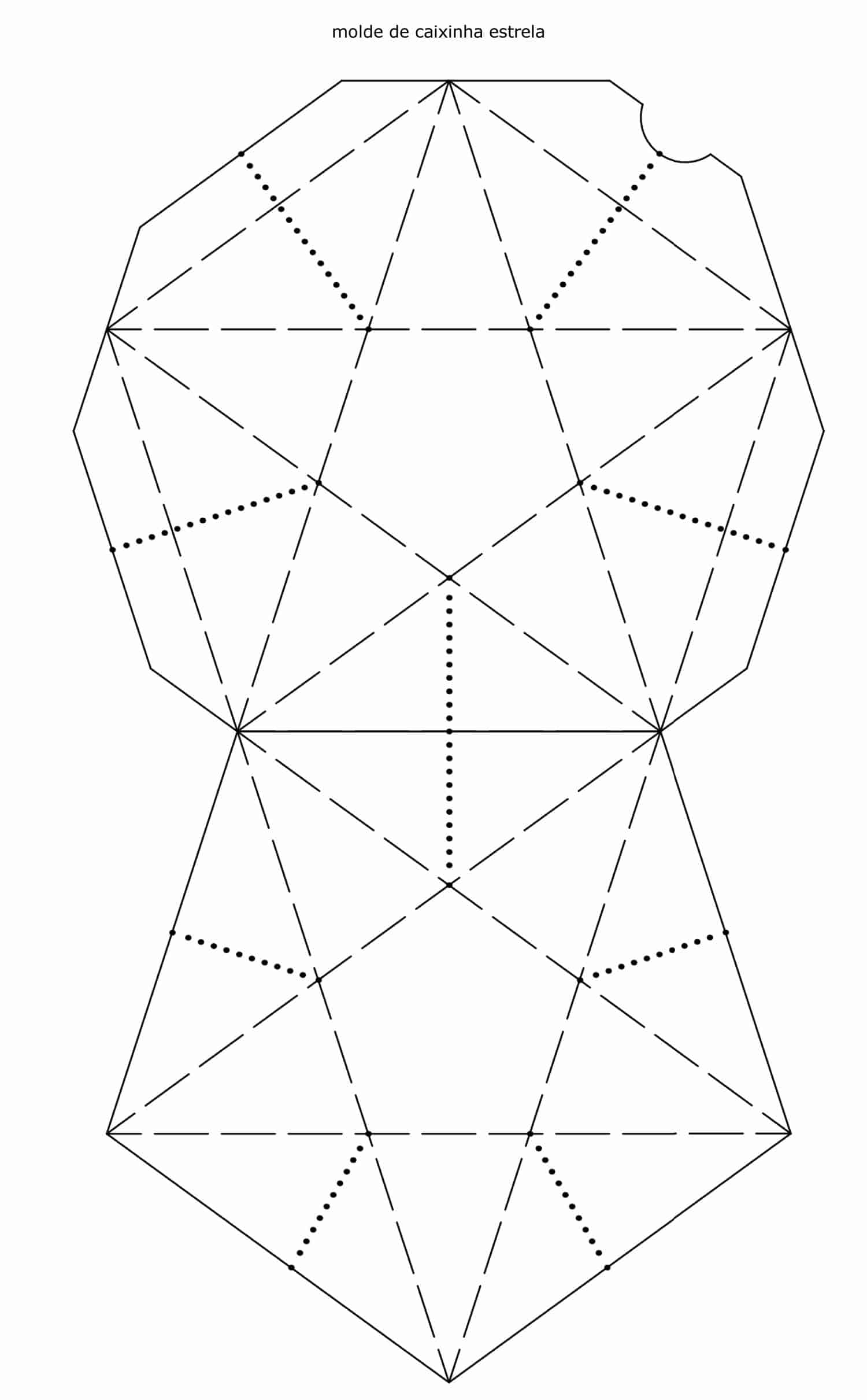 Molde estrela para imprimir