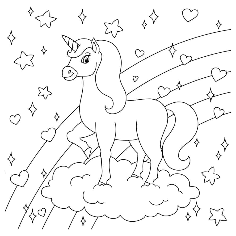 Unicornio nas estrelas