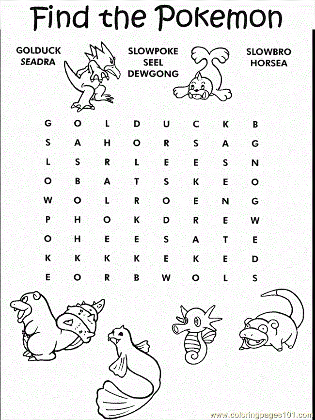 Desenhos para colorir de Pokémon