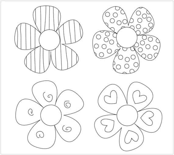 Decoração com flores de papel – Moldes fáceis