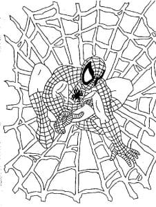 Desenhos de Homem Aranha para colorir