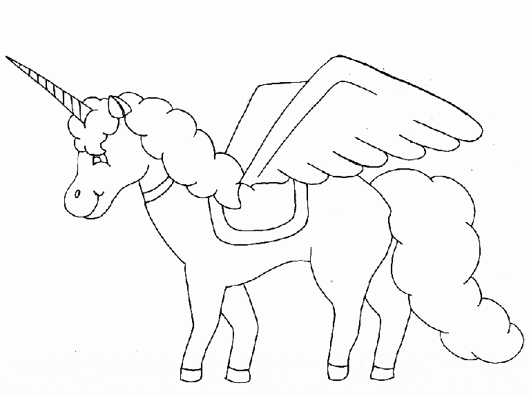 Desenhos de Unicórnio para pintar e colorir