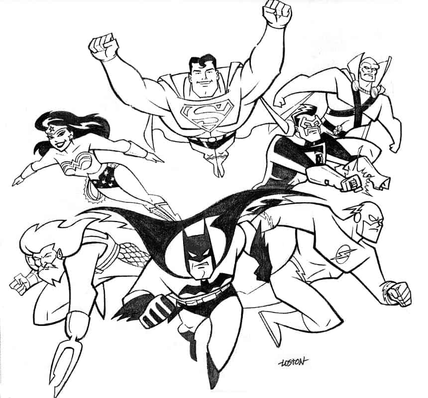 Desenhos para colorir de super heróis