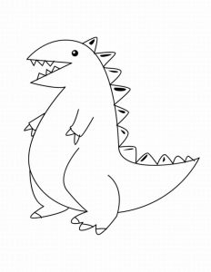 Desenho de dinossauro para colorir