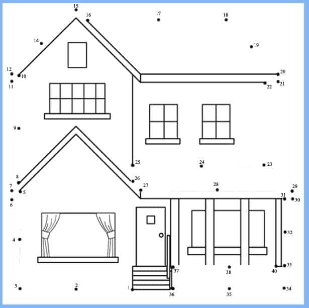 Desenhos de casa para colorir