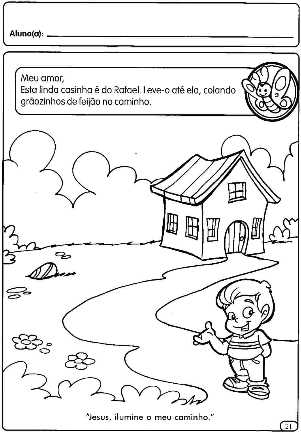 Desenhos de casa para colorir