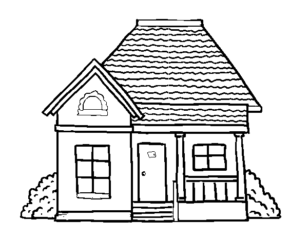 Desenhos de casa para colorir