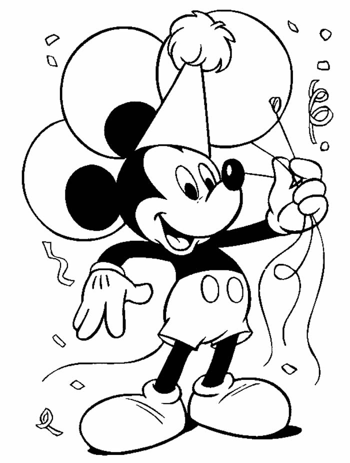 Desenhos do Mickey para colorir e imprimir