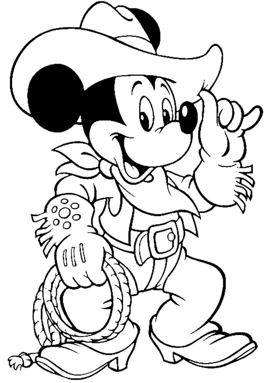 Desenhos do Mickey para colorir e imprimir