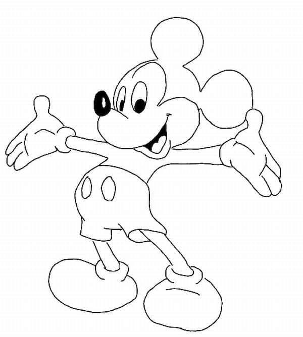 Desenhos do Mickey para colorir e imprimir