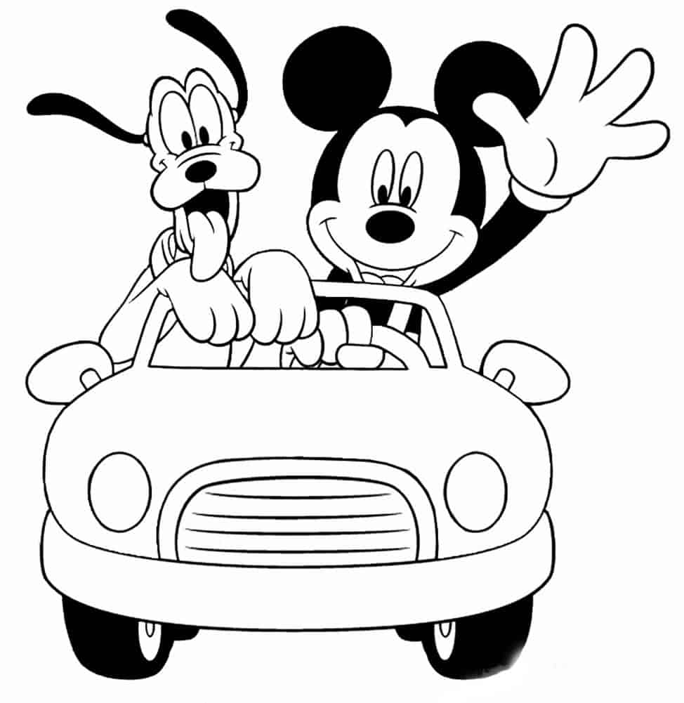 Desenhos do Mickey para colorir e imprimir