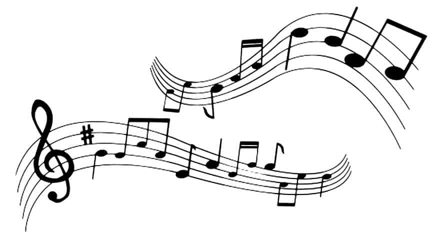 Notas musicais para imprimir