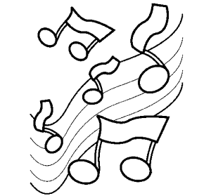 Notas musicais para imprimir