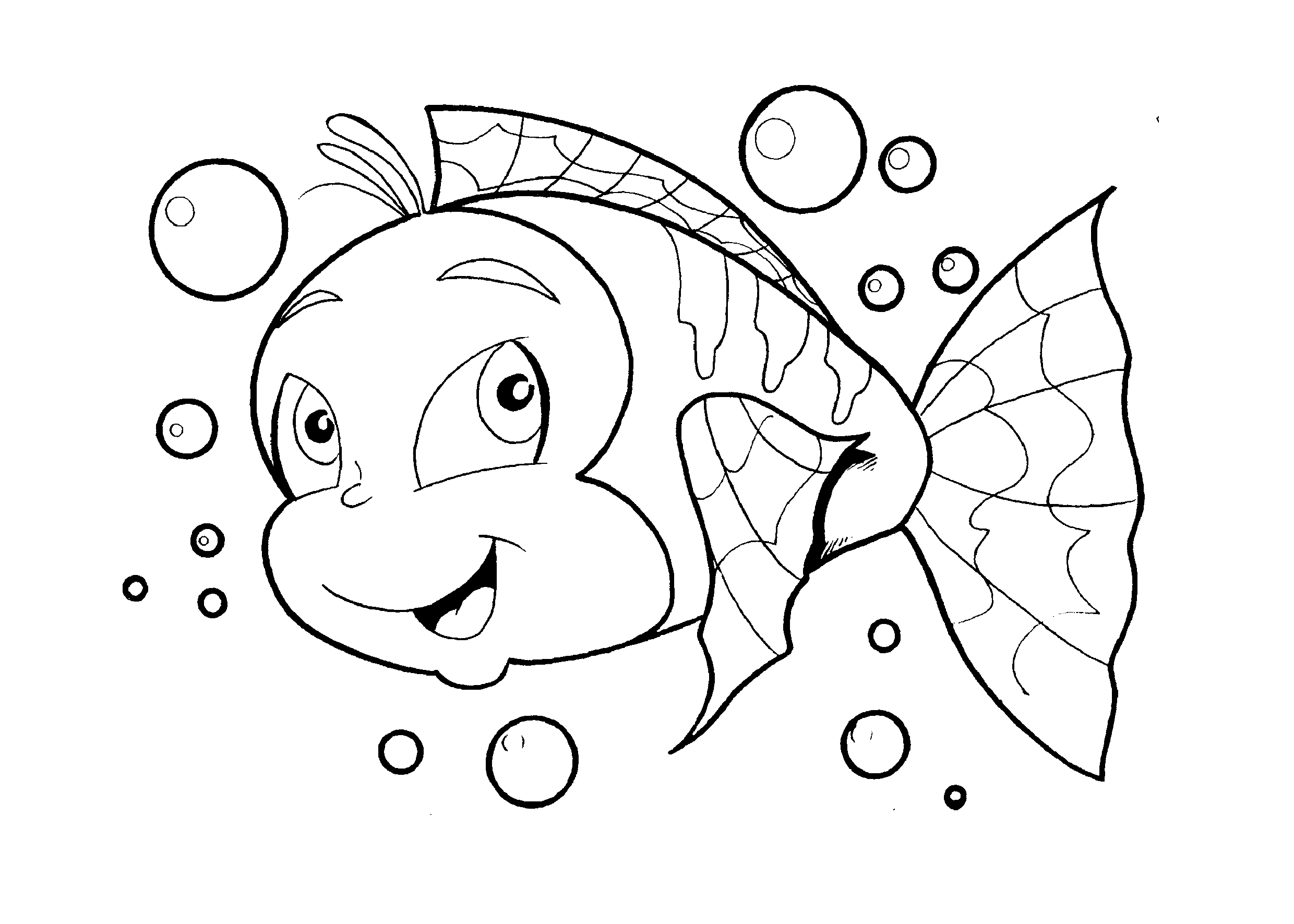 Peixinhos para colorir - 25 desenhos lindos