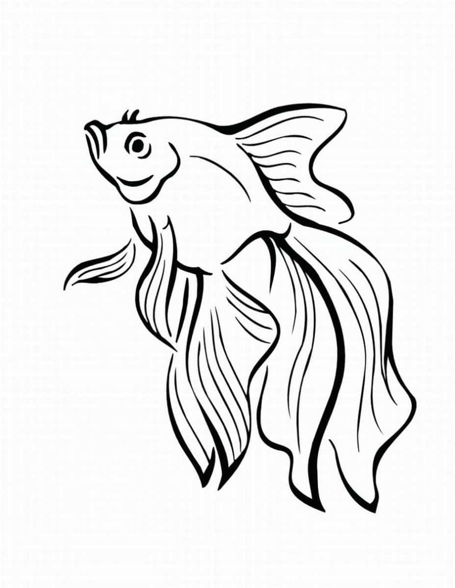 Peixinhos para colorir - 25 desenhos lindos