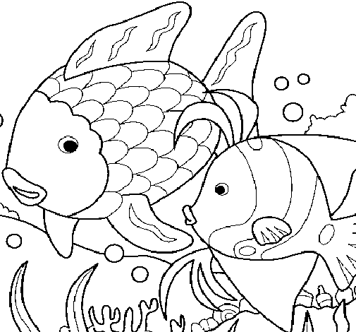 Peixinhos para colorir - 25 desenhos lindos