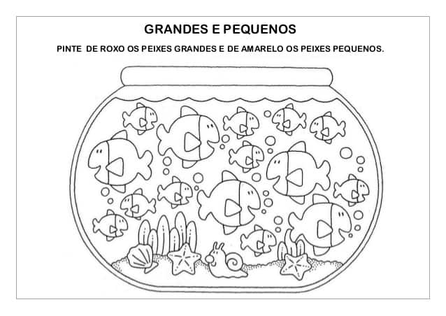 Peixinhos para colorir - 25 desenhos lindos