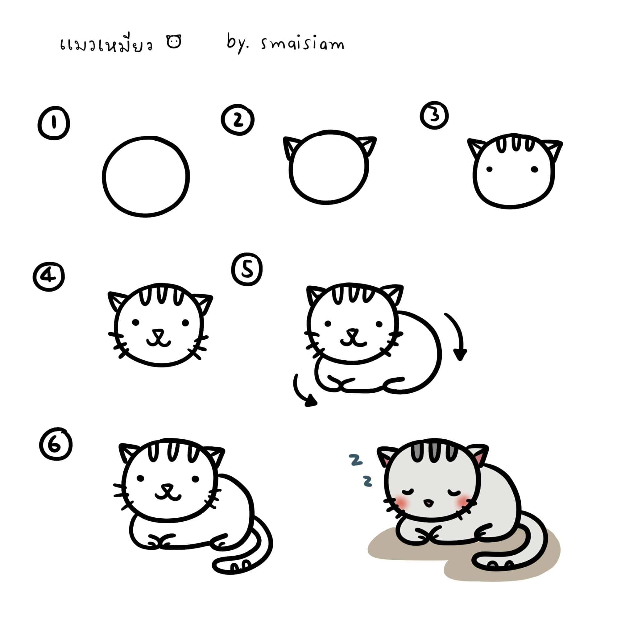 Como desenhar um gato