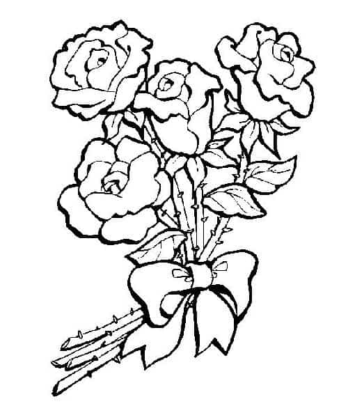 Desenhos de flores para colorir