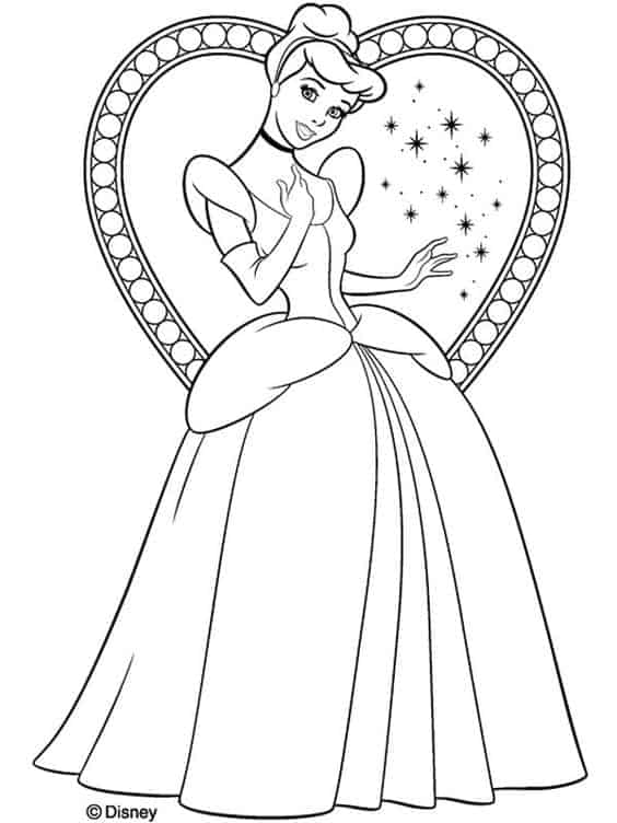 Desenhos de princesas para colorir