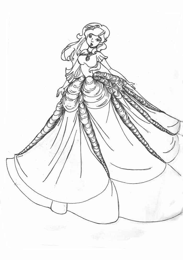 Desenhos de princesas para colorir