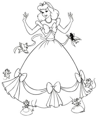 Desenhos de princesas para colorir