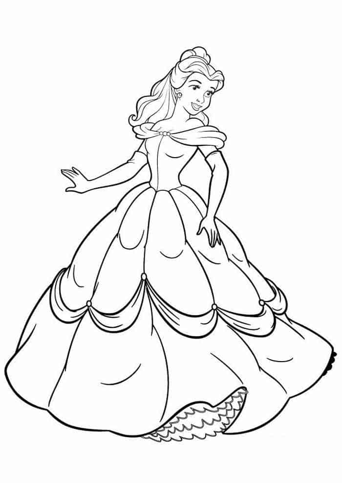 Desenhos de princesas para colorir