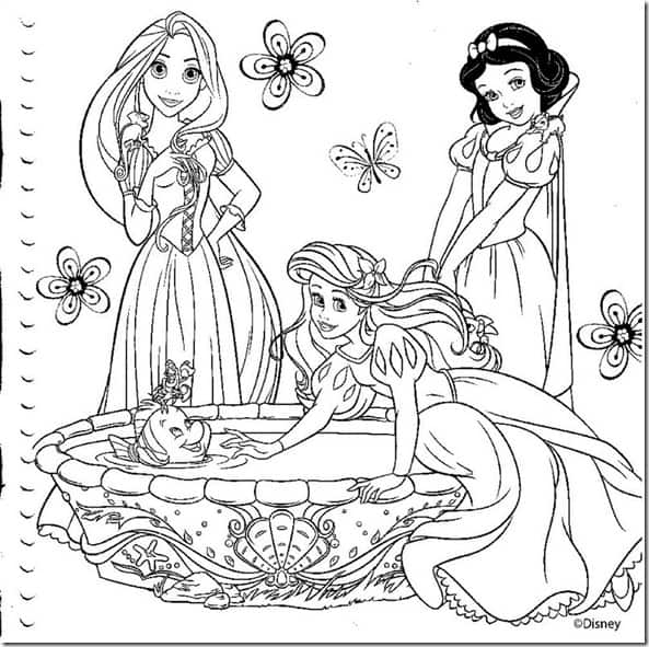 Desenhos de princesas para colorir