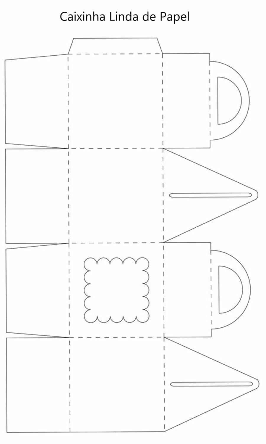 Moldes fáceis para caixinhas de papel