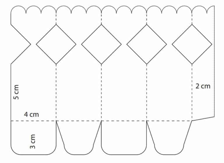 Moldes fáceis para caixinhas de papel