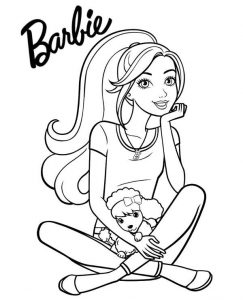 Barbie para colorir