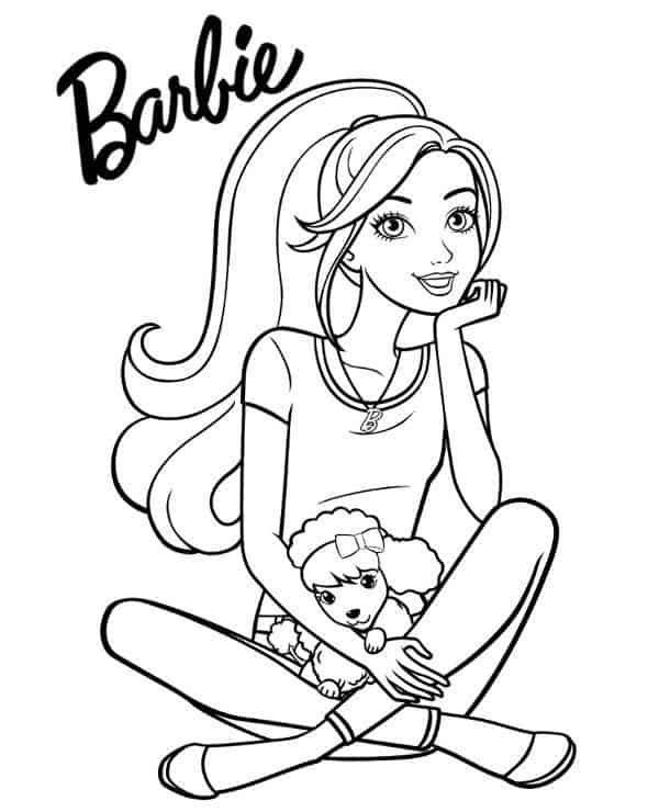 Barbie para colorir