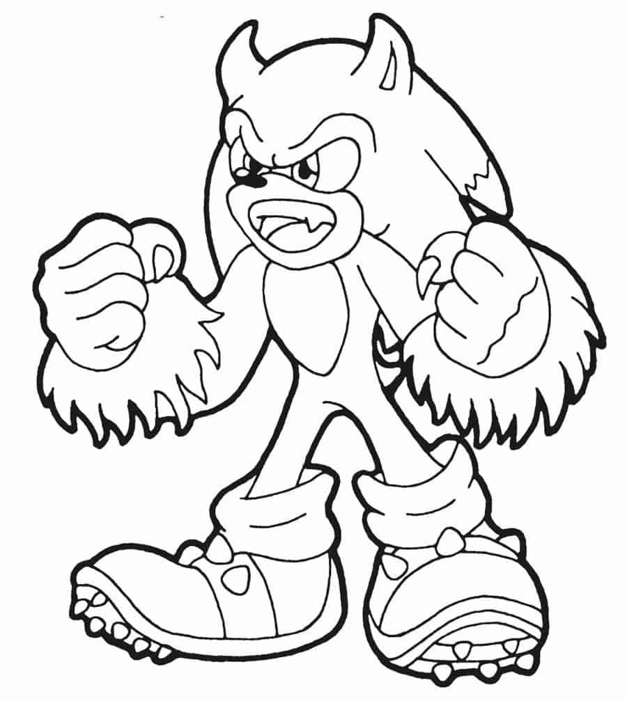 Desenhos do Sonic para colorir