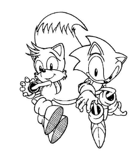 Desenhos do Sonic para colorir